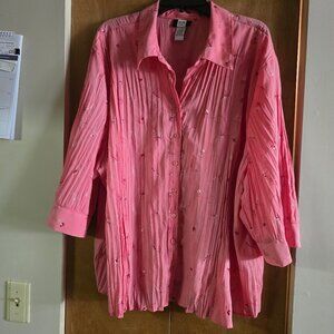 Very Feminine Studio 1940 Women's Eyelet Blouse, Size 30/32